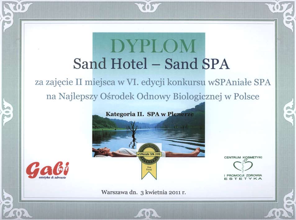 wSPAniale_SPA_2011-nagroda_dla_Sand_SPA_w_kategorii_SPA_w_plenarze