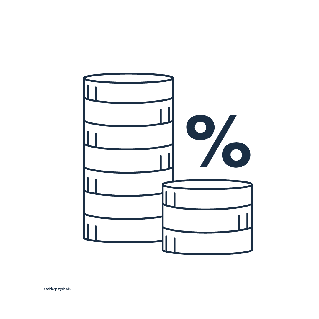 ikona - podział zysków VacationClub Resort Dźwirzyno