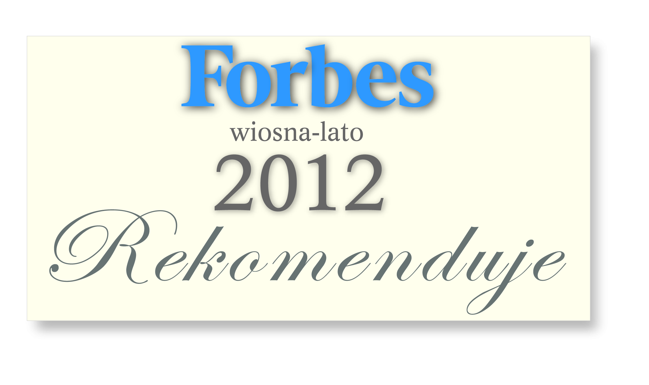 Forbes rekomenduje 2012